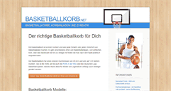 Desktop Screenshot of basketballkorb.net